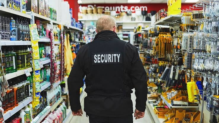 Security guard. Theft. Shoplifting. Crime.